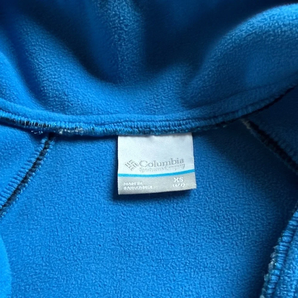 Columbia Kids' Plaid Blue Fleece